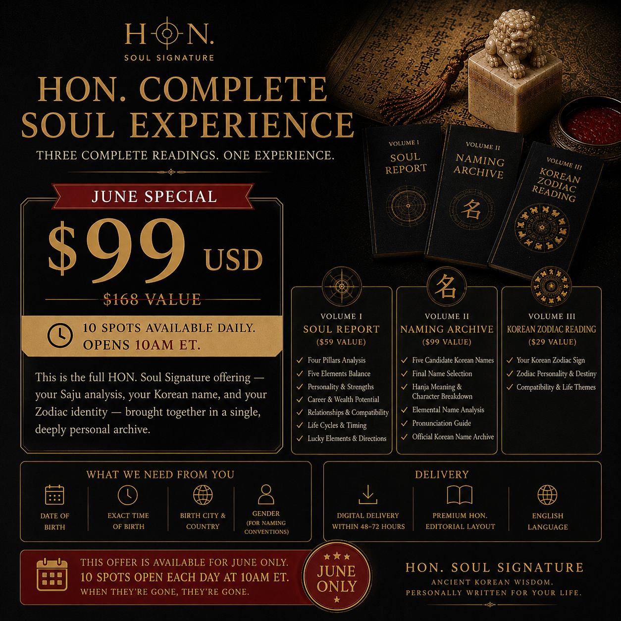 HON. Complete Soul Experience — June Special