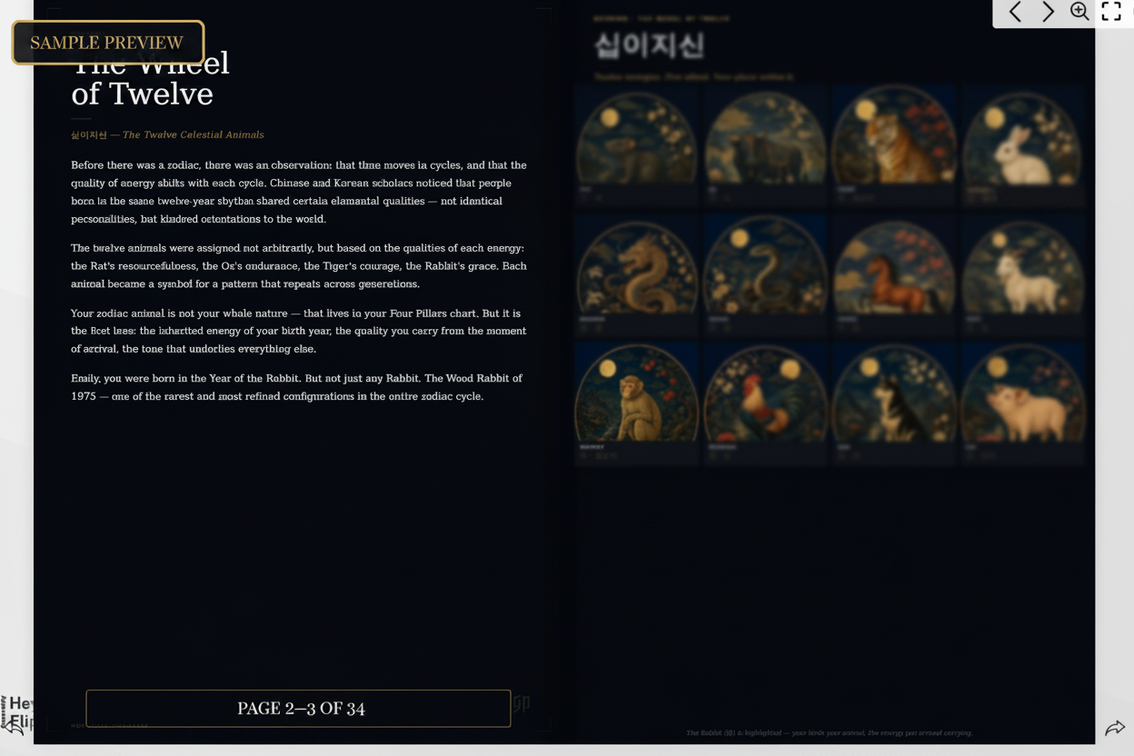 HON. The Korean Zodiac Reading